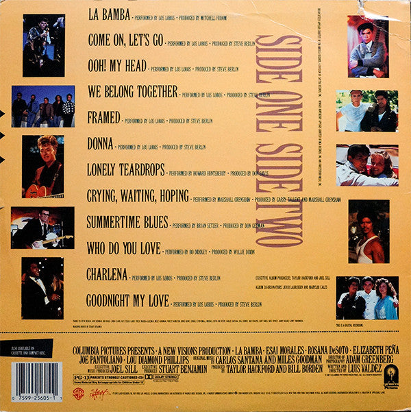 Release: La Bamba (Original Motion Picture Soundtrack)-Vinyl-US-1987-9 25605-1, 9 25605-1, 1-25605, 1-25605-1378369