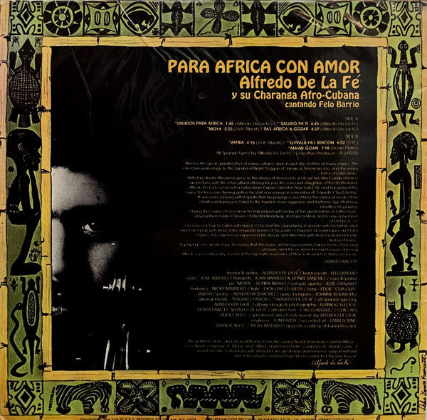 Master Release: Para Africa Con Amor by Alfredo De La Fé