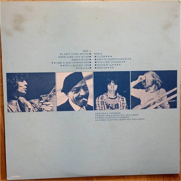 Release: Beck, Page & Clapton-Vinyl-Japan-1973-YX-6082-8724606