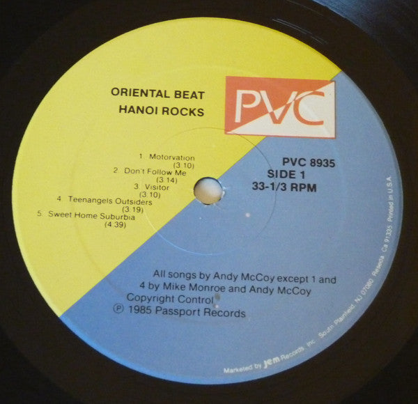 Release: Oriental Beat-Vinyl-US-1985-PVC 8935-2579238