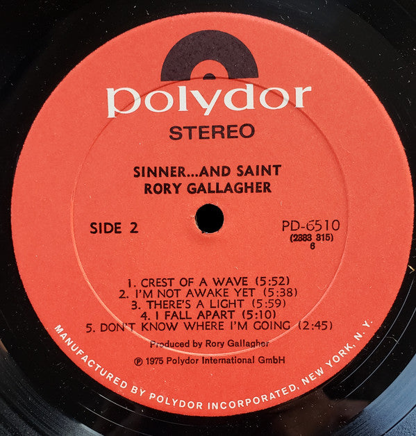 Sinner....And Saint