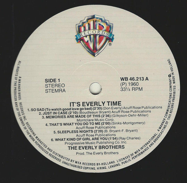 Master Release: It's Everly Time by Everly Brothers