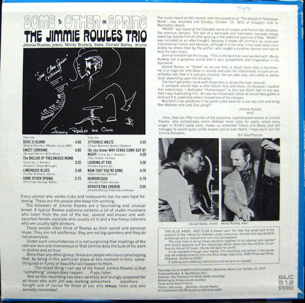 Release: Unknown Release-Vinyl-US-1972-BAJC 512-4736888