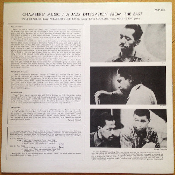 Release: Chambers' Music: A Jazz Delegation From The East-Vinyl-None-None-WLP-3102-7344144