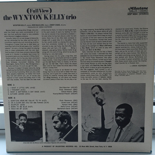 Release: Full View-Vinyl-Japan-None-SMJX 10040, MSP 9004-7411683