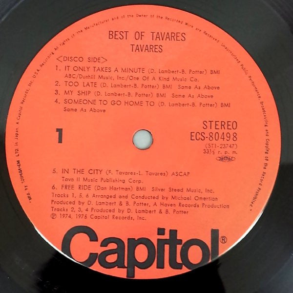 Master Release: Best Of Tavares by Tavares