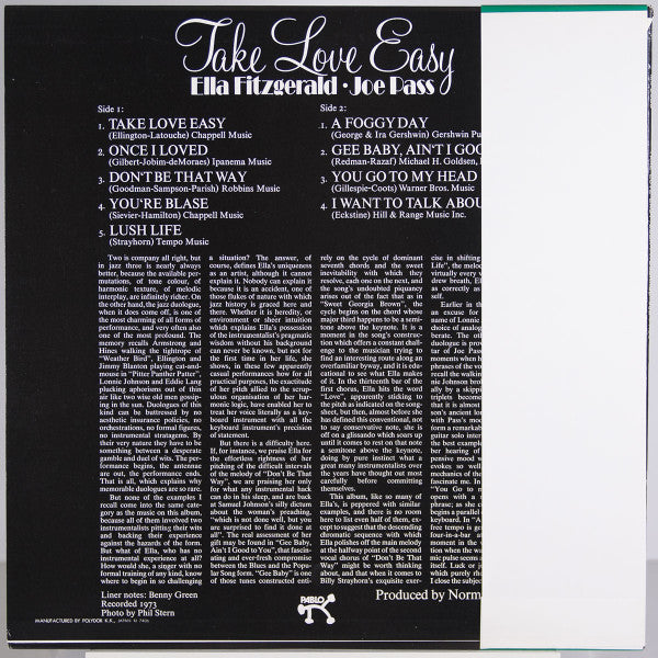 Release: Take Love Easy-Vinyl-Japan-1974-MW2088-7303995