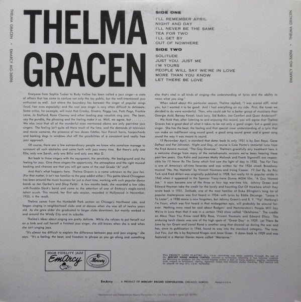 Master Release: Thelma Gracen by Thelma Gracen