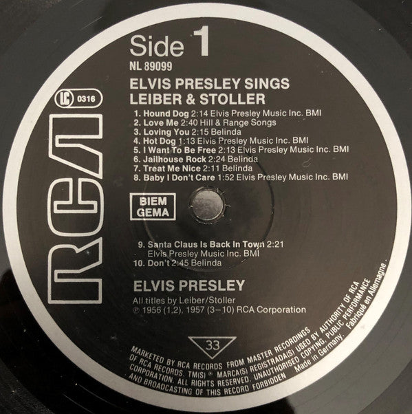 Elvis Presley Sings Leiber & Stoller