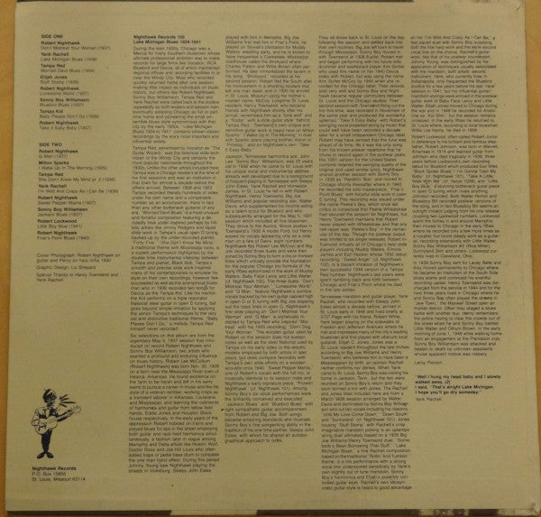 Release: Lake Michigan Blues 1934-1941-Vinyl-US-1980-105-4029780