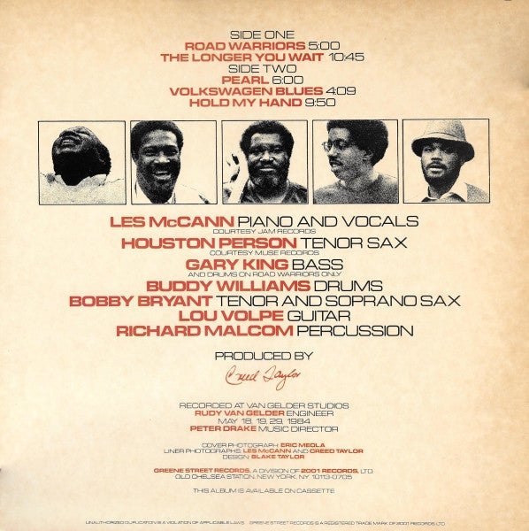 Master Release: Road Warriors by Les McCann