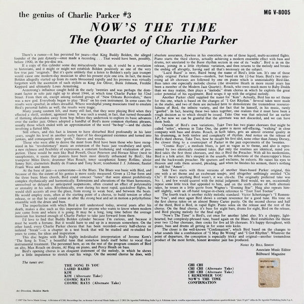 Release: Now's The Time-Vinyl-Italy-2011-MGV-8005-3337554