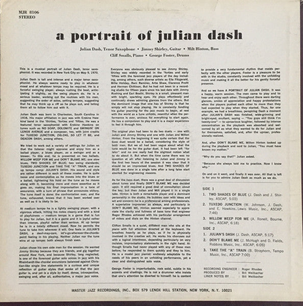 A Portrait Of Julian Dash