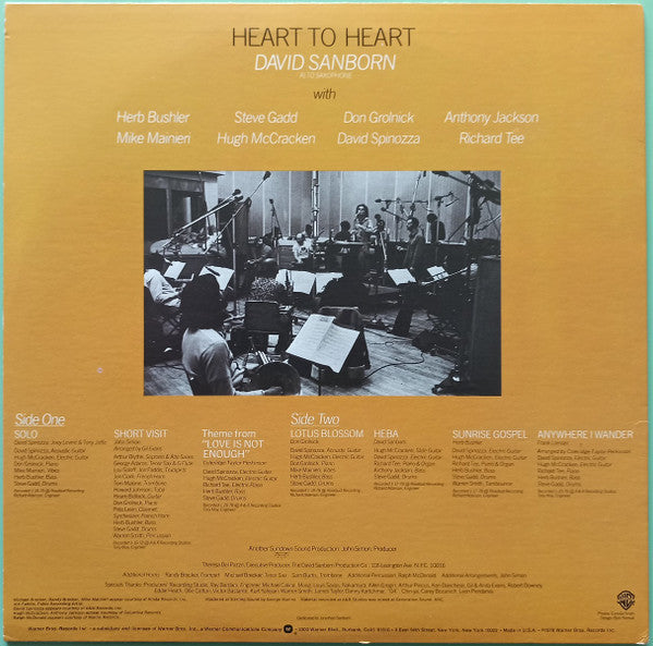 Release: Heart To Heart-Vinyl-US-1978-BSK 3189-1440376