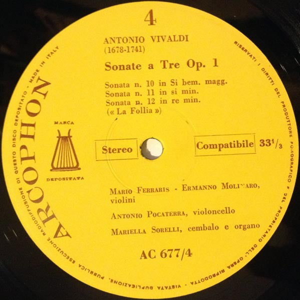 Suonate Da Camera A Tre - Opera Prima