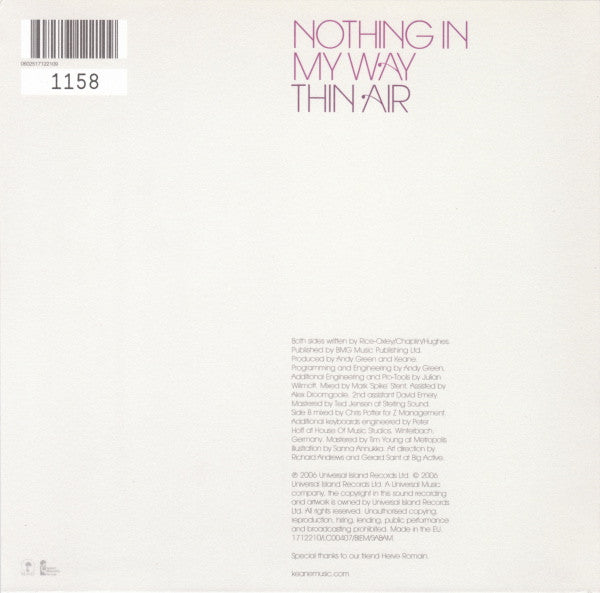 Release: Nothing In My Way-Vinyl-UK-2006-1712210-1274909