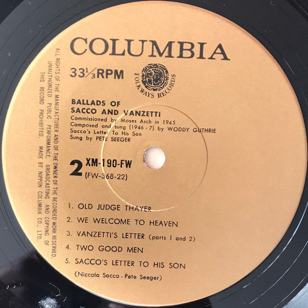 Ballads Of Sacco & Vanzetti