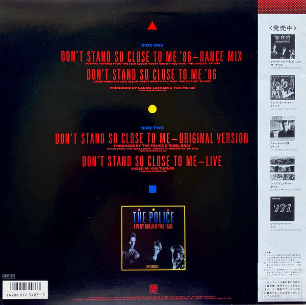 Don't Stand So Close To Me '86