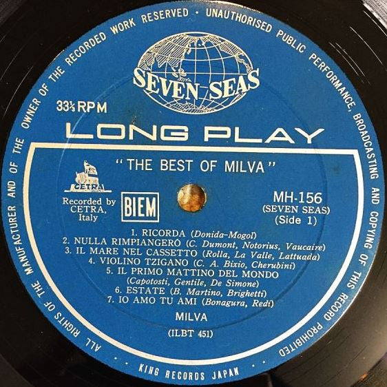 Master Release: The Best Of Milva by Milva