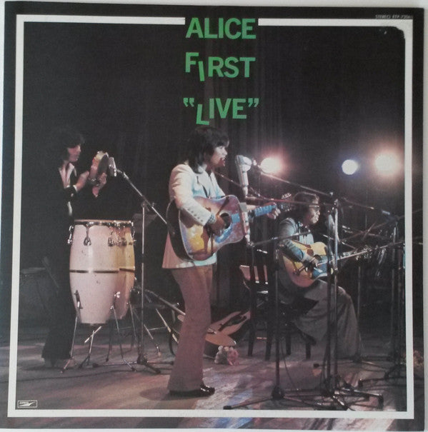 Release: Alice First Live !-Vinyl-Japan-1975-ETP-72065-8679881