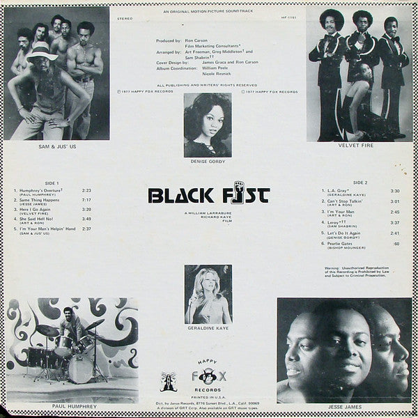 Release: Black Fist (Original Motion Picture Soundtrack)-Vinyl-US-1977-HF-1101-6995773