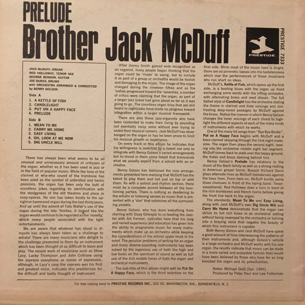 Master Release: Prelude by Brother Jack McDuff