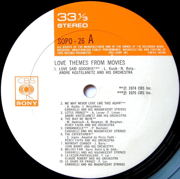 Love Themes From Movies