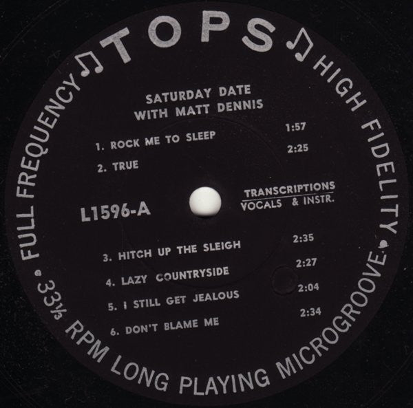 Saturday Date With Matt Dennis