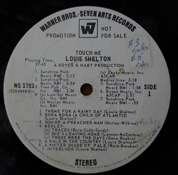 Master Release: Touch Me by Louie Shelton