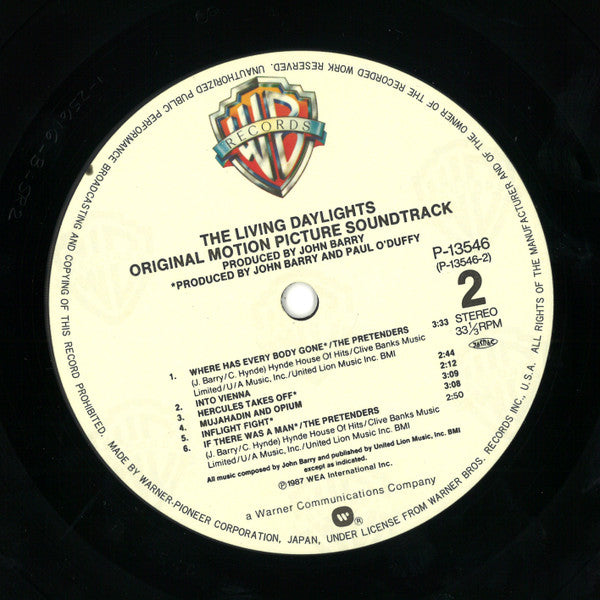007 リビング・デイライツ = The Living Daylights (Original Motion Picture Soundtrack)