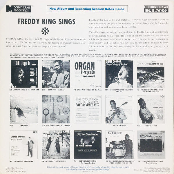 Freddy King Sings