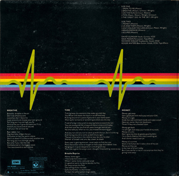 Release: The Dark Side Of The Moon-Vinyl-UK-1977-SHVL 804, 1E 064 o 05249-2666307