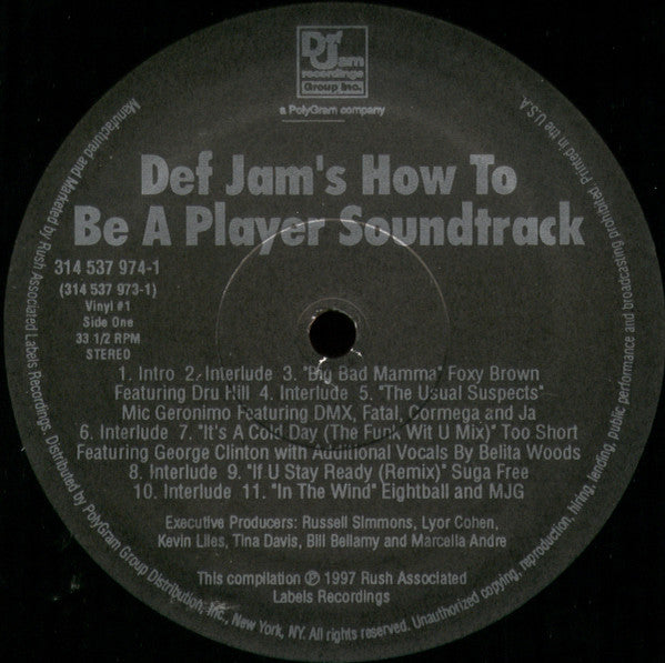 Def Jam's How To Be A Player Soundtrack