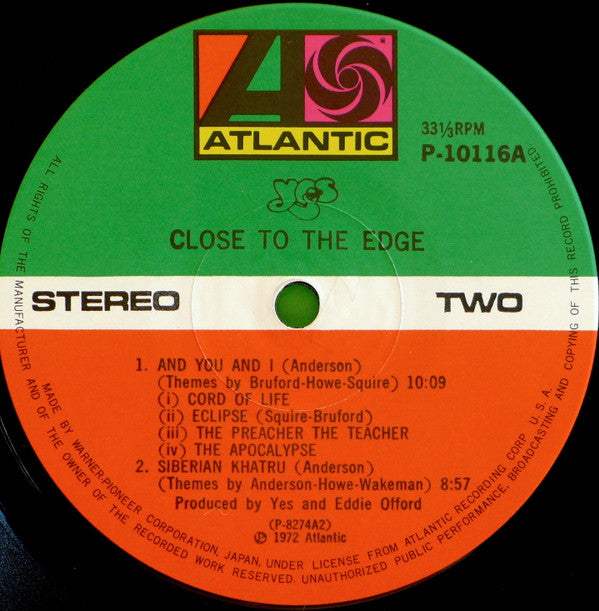 Close To The Edge = 危機