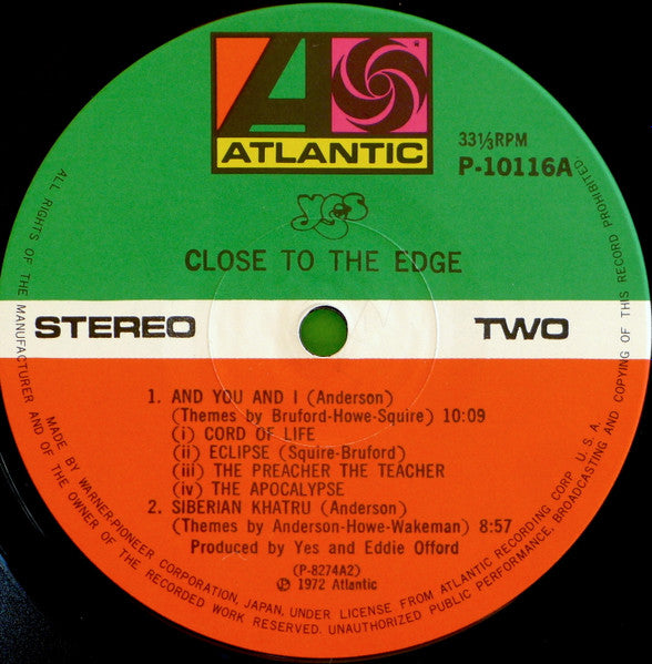 Close To The Edge = 危機