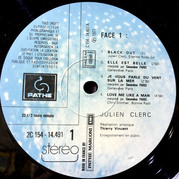 Julien Clerc (Enregistrement Public 1977)