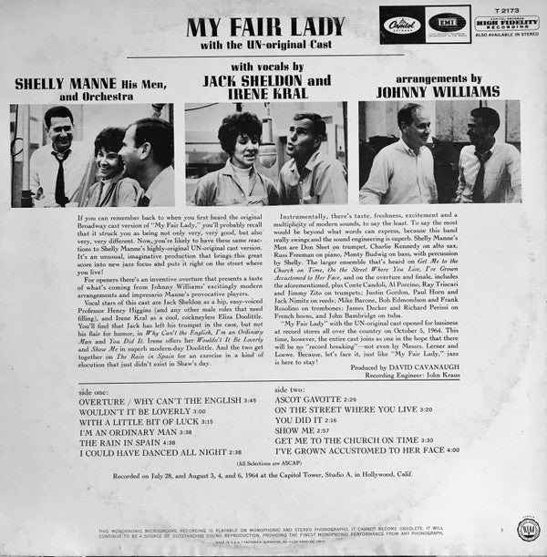Release: My Fair Lady-Vinyl-US-1964-T-2173-2366738