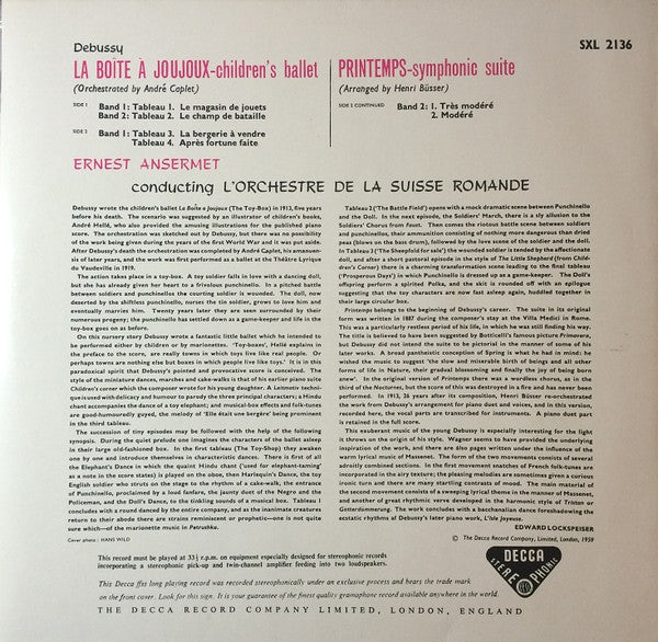 Master Release: La Boite A Joujoux / Printemps by Claude Debussy