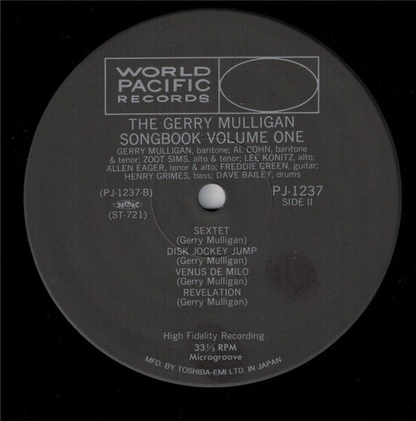 The Gerry Mulligan Songbook Volume 1
