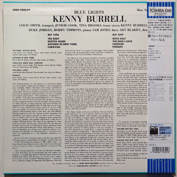 Release: Blue Lights, Volume 1-Vinyl-Japan-1994-BN 1596, BLP 1596-7251221