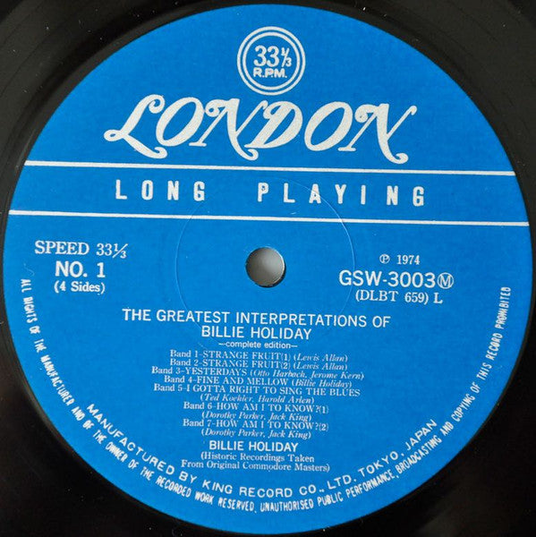 The Greatest Interpretations Of Billie Holiday - Complete Edition