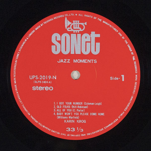 Jazz Moments With Karin Krog