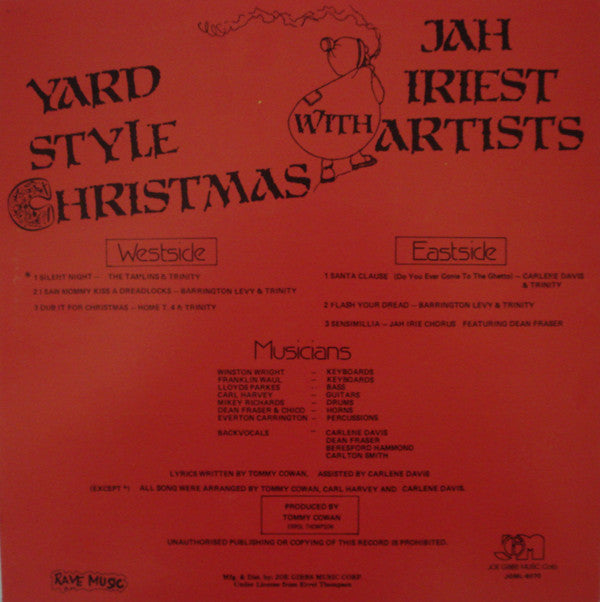 Yard Style Christmas With Jah Iriest Artists