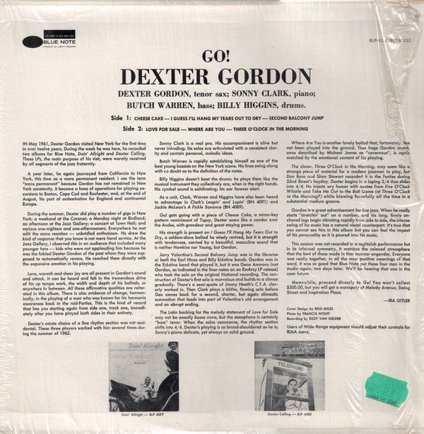 Release: Go!-Vinyl-US-None-BST 84112, BLP-4112/BST-84112-7545742