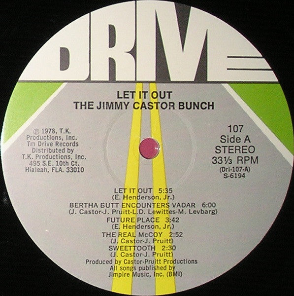 Master Release: Let It Out by The Jimmy Castor Bunch