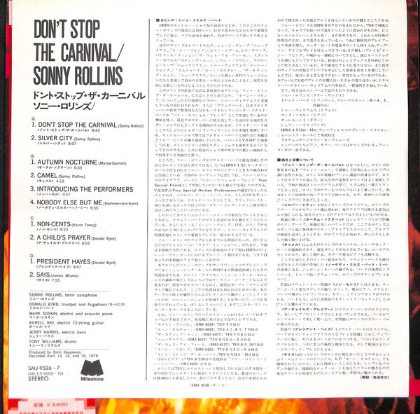 Don't Stop The Carnival