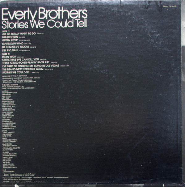 Master Release: Stories We Could Tell by Everly Brothers