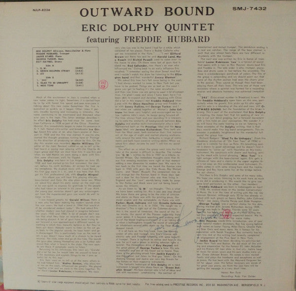 Release: Outward Bound-Vinyl-Japan-1967-SMJ-7432-9523415