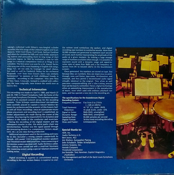 Fantasia On A Theme By Thomas Tallis, Adagio For Strings, Irish Tune From County Derry, Pavane, Gymnopedies Nos.1 And 3