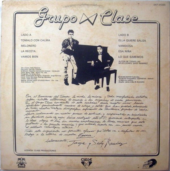 Release: Época... Época...-Vinyl-Colombia-1988-247 21244, 24721244-5217281